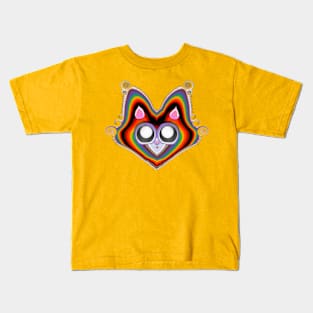 🌈Rainbow Catnip Craze🐈‍⬛ Kids T-Shirt